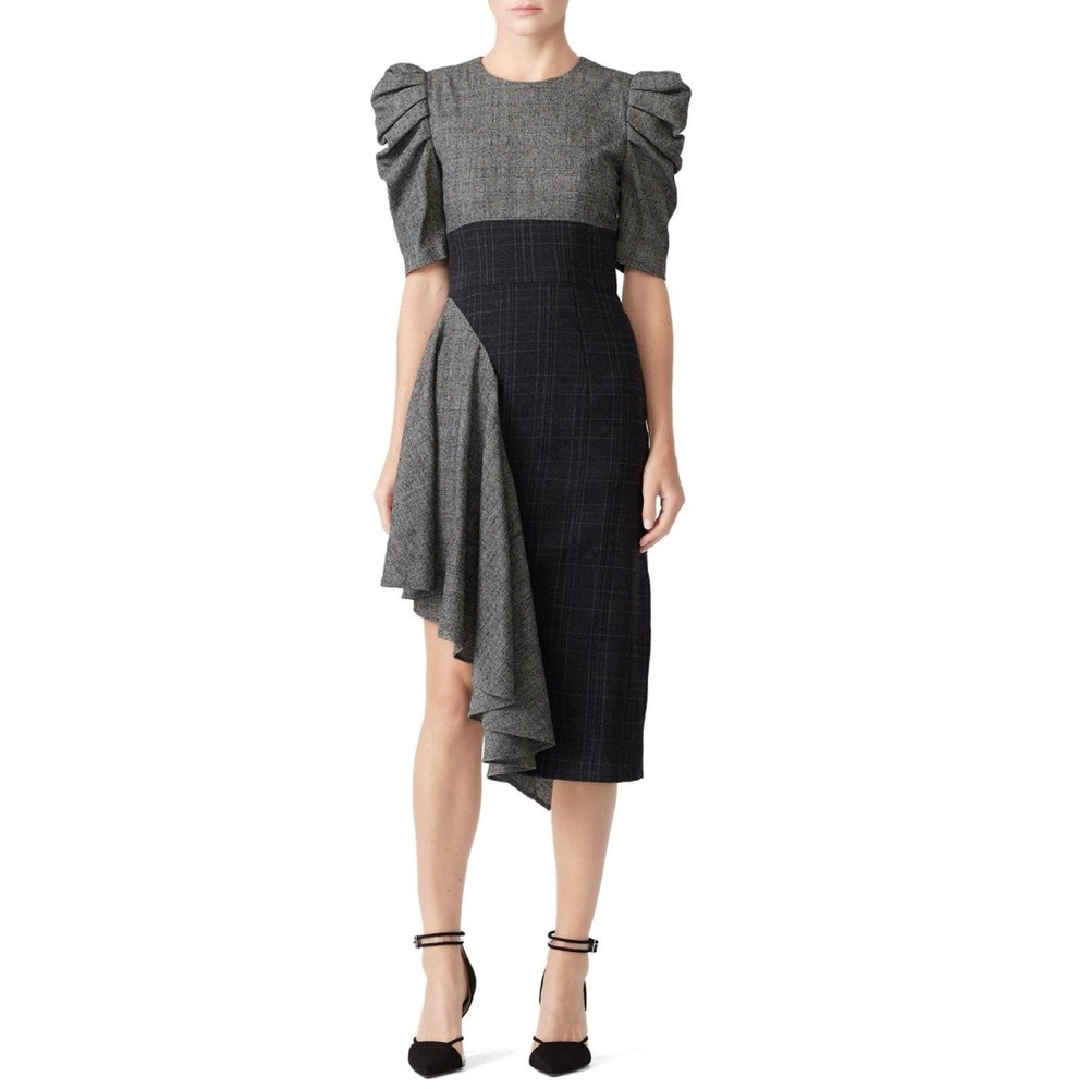 Amur | gray ruffle Uma dress